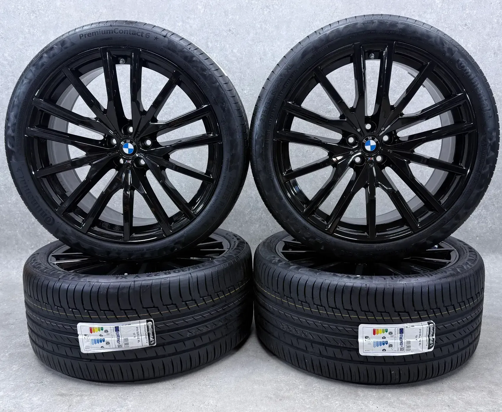 Original BMW X5 G05 BMW X6 G06 22 Zoll Styling M742 Sommerräder + RDKS 8090013 Schwarz Glanz - Bild 1