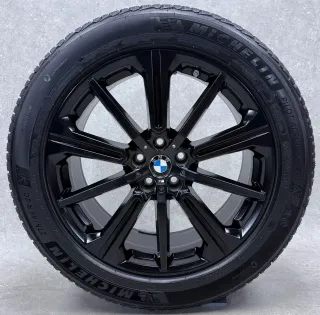 Original BMW X5 G05 BMW X6 G06 20 Zoll Styling M748 Winterräder + RDKS 6883765 Schwarz seidenmatt Neuwertig - Bild 3