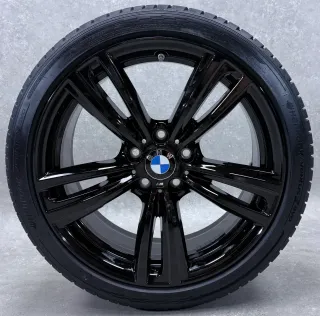 Original BMW 3er F30 F31 BMW 4er F32 F33 F36 19 Zoll Styling M442 Sommerräder + RDKS 7846780 Schwarz glanz - Bild 2