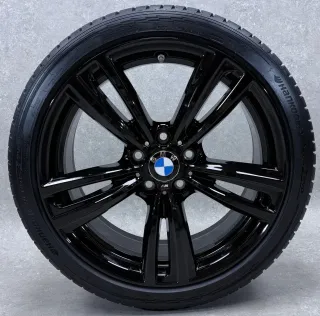 Original BMW 3er F30 F31 BMW 4er F32 F33 F36 19 Zoll Styling M442 Sommerräder + RDKS 7846780 Schwarz glanz - Bild 3