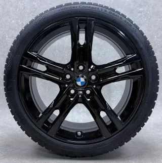 Original BMW 1er F40 BMW 2er Gran Coupé F44 18 Zoll M556 Doppelspeiche Winterräder + RDKS 8053524 Hochglanz schwarz 6-7mm - Bild 5