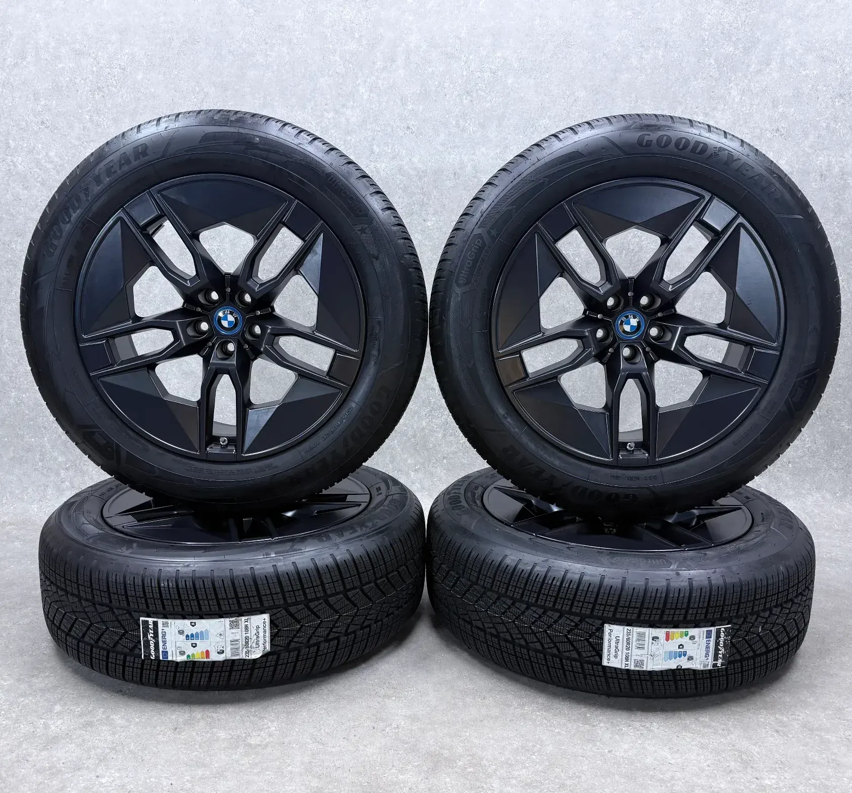 Original BMW iX i20 20 Zoll Zoll Styling 1002 Aerodynamik Winterräder + RDKS 5A02653 Frozen midnight grey - Bild 1