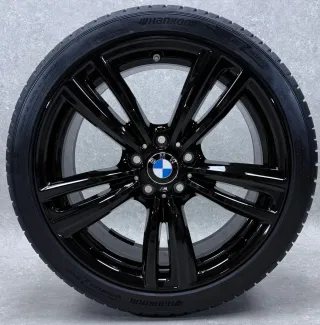 Original BMW 3er F30 F31 BMW 4er F32 F33 F36 19 Zoll Styling M442 Sommerräder + RDKS 7846780 Schwarz glanz - Bild 4