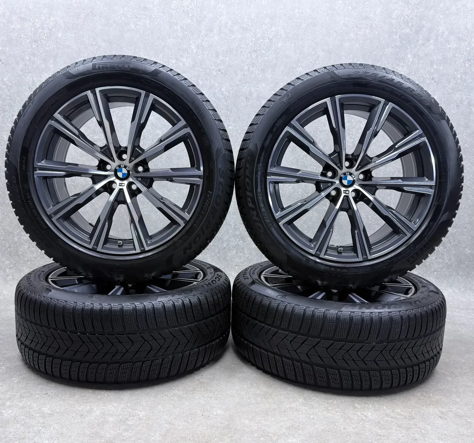 Original BMW X5 G05 BMW X6 G06 18 Zoll Styling 618 Winterräder + RDKS 6880684 Silber 2x6mm + 2x5-6mm - Bild 1