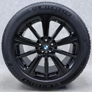 Original BMW X5 G05 BMW X6 G06 20 Zoll Styling M748 Winterräder + RDKS 6883765 Schwarz seidenmatt Neuwertig - Bild 5