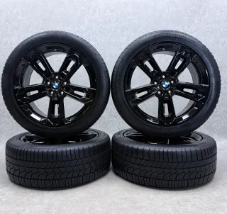 Original BMW X1 iX1 U11 BMW X2 iX2 U10 19 Zoll Doppelspeiche M871 Winterräder + RDKS 5A1E230 BLA Schwarz 2x7-8mm & 2x7mm - Bild 1