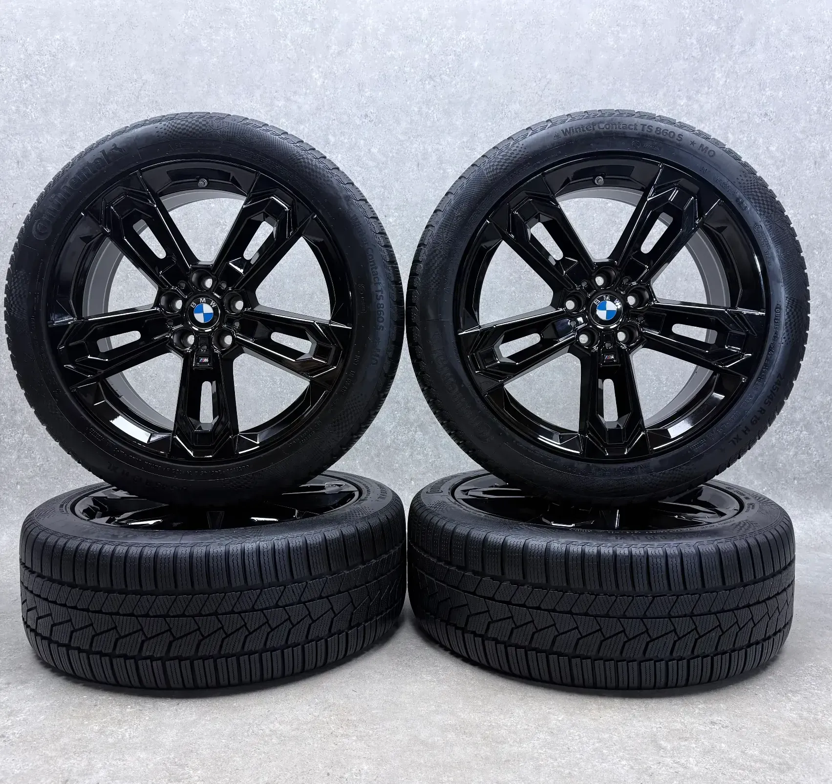 Original BMW X1 iX1 U11 BMW X2 iX2 U10 19 Zoll Doppelspeiche M871 Winterräder + RDKS 5A1E230 BLA Schwarz 2x7-8mm & 2x7mm - Bild 1