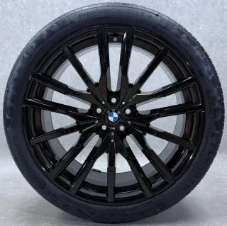 Original BMW X5 G05 BMW X6 G06 22 Zoll Styling M742 Sommerräder + RDKS 8090013 Schwarz Glanz - Bild 2