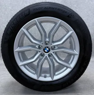 Original BMW X5 G05 BMW X6 G06 19 Zoll Styling 734 Winterräder + RDKS 6880685 Silber 5-6mm - Bild 3