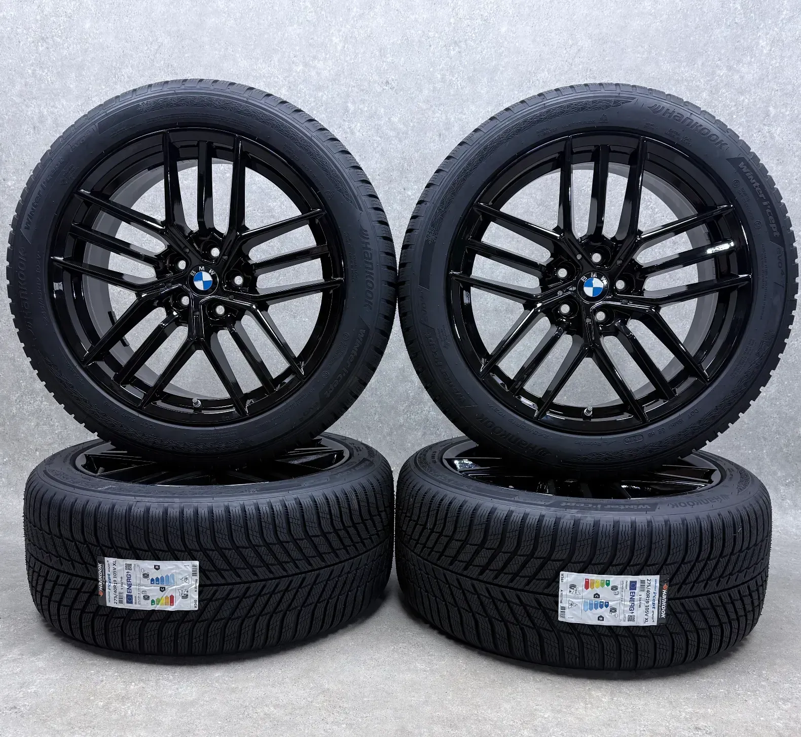Original BMW 5er G60 Limousine BMW 5er G61 Touring BMW I5 Limousine Touring 19 Zoll Styling 933 Winterräder + RDKS 5A324D6 Schwarz Hochglanz - Bild 1