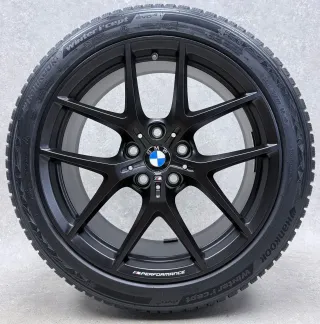Original BMW 1er F70 BMW 2er Gran Coupé F74 18 Zoll Styling M554 Winterräder + RDKS 8092354 Schwarz seidenmatt - Bild 3