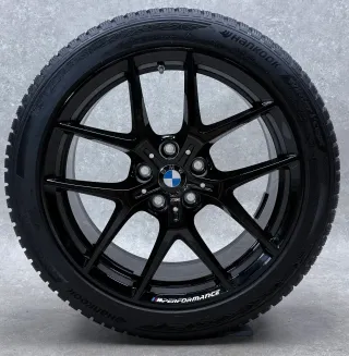 Original BMW 1er F70 BMW 2er Gran Coupé F74 18 Zoll Styling M554 Winterräder + RDKS 8092354 Schwarz glanz - Bild 2
