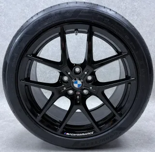 Original BMW 1er F70 BMW 2er Gran Coupé F74 18 Zoll Styling M554 Sommerräder + RDKS 8092354 Schwarz glanz Neuwertig - Bild 5