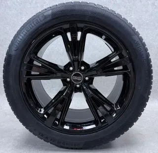 Original Audi Q8 4M 21 Zoll 5 Segmentspeichen Winterräder + RDKS 4M8601025H Schwarz - Bild 6